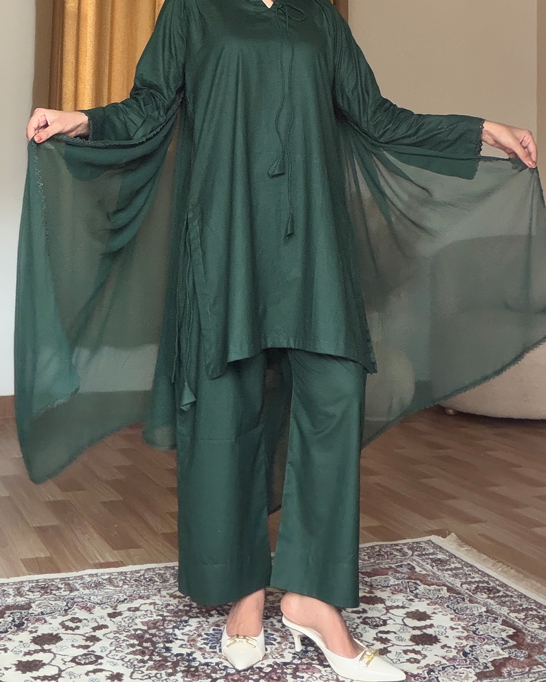 3 Piece Solid (Green Elegance)
