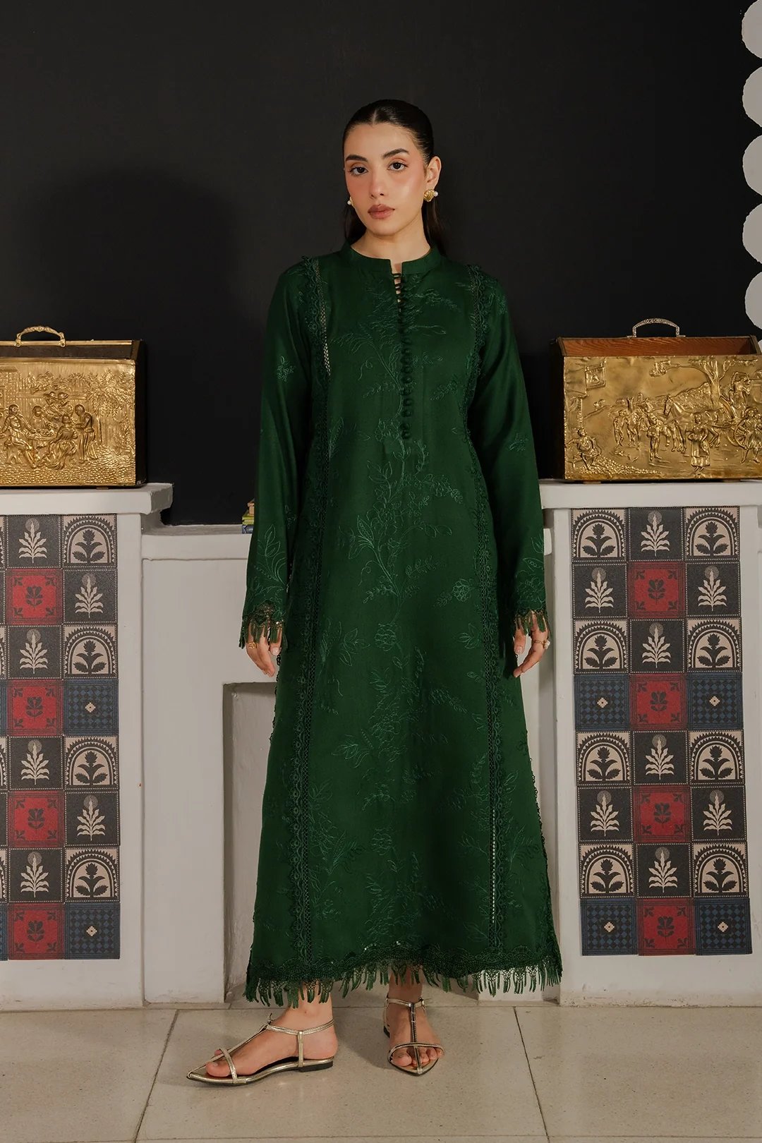 Libbasium 2 Piece dress Sabz Noor