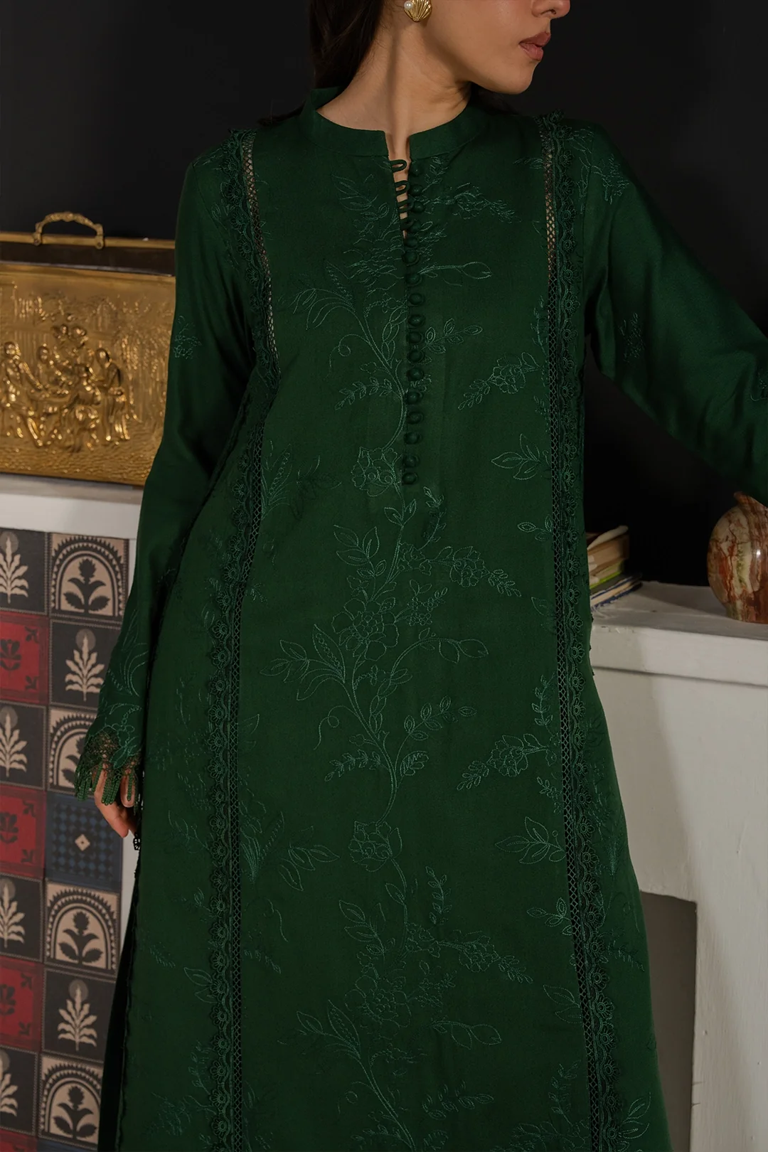Libbasium 2 Piece dress Sabz Noor
