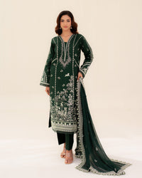 3 Piece Cotton Embroidered Dress - Mehreen set