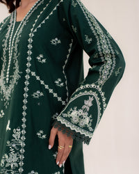 3 Piece Cotton Embroidered Dress - Mehreen set