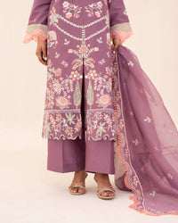 3 Piece Cotton Embroidered Dress - Sehar set