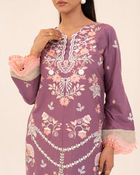 3 Piece Cotton Embroidered Dress - Sehar set