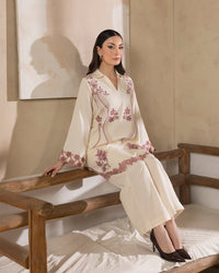 Libbasium 2 Piece dress Rose Ivory