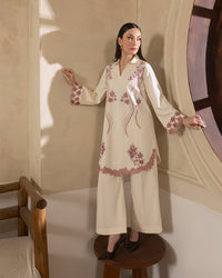 Libbasium 2 Piece dress Rose Ivory
