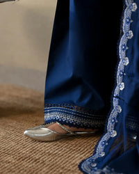 3 piece cotton Embroidered Dress - Noor-e-Nil