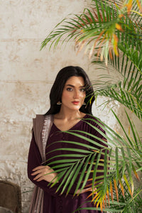 Libbasium 3 Piece dress Plum Palm