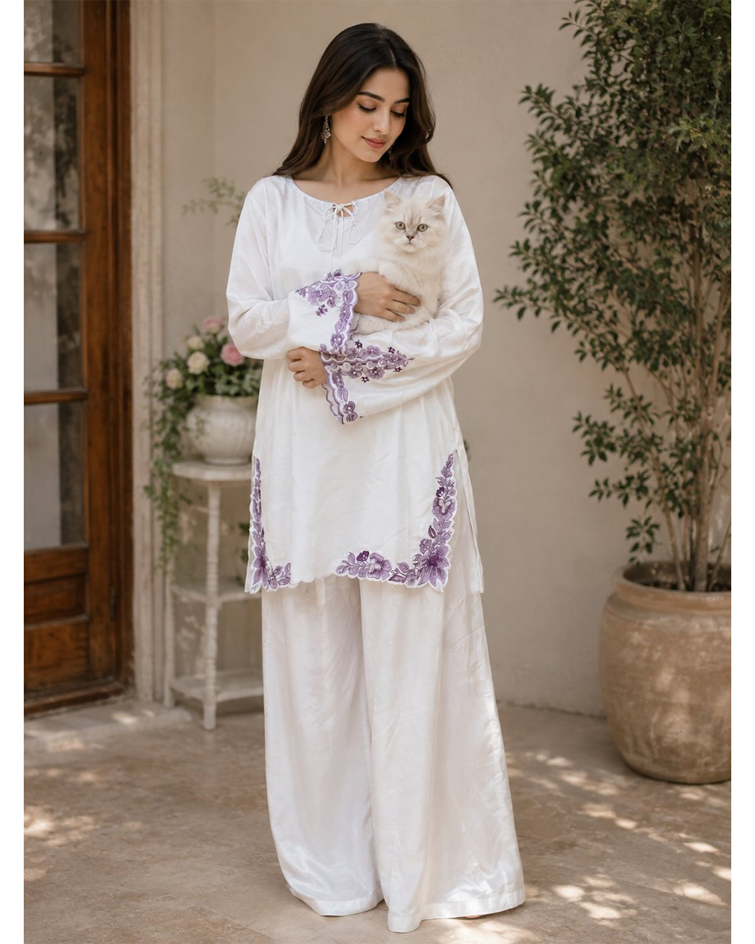 libbasium 3 Piece dress Wisteria White🤍